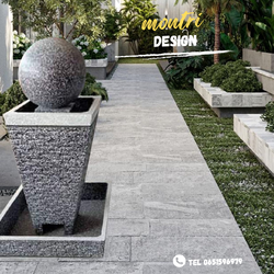 น้ำล้นตั้งเสริมฮวงจุ้ย เสริมมงคลปรับฮวงจุ้ย น้ำล้นจัดสวน น้ำพุแต่งสวน รุ่น 60*110 cm. 55 ฟรีปั้มน้ำพร้อมใช้งาน