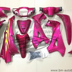 ชุดสี WAVE 125S + อกไก่ ชมพูบานเย็นกุญแจกลม 4,500 กรัม