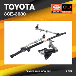 (ประกัน 6 เดือน) คันส่งกลางยกชุด TOYOTA TIGER 4WD / LN16#, LN17#, RZN17# (ไม่มีขาไก่) / โตโยต้า ไทเกอร์ ยกสูง / ปี 97-On / 3CE-3630 / พวงมาลัยขวา (CENTER LINK, ROD END) ยี่ห้อ 333 (ยกชุด)