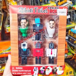 โมเดลสกีบีดี้ทอยเล็ต สกีบีดี้โรบอท skibidi toilet ของเล่นเด็ก โมเดลโถส้วม งานกล่อง
