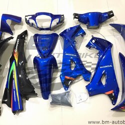 ชุดสี WAVE125S +อกไก่ น้ำเงิน325/ดำ แจกลม 4,500 กรัม