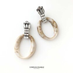 ต่างหู สีนูด น้ำหนักเบา สวยใส่สบาย UA0710-01 Unreasonable Accessories