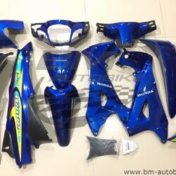 ชุดสี WAVE125S +อกไก่ น้ำเงิน ลาย2002 MAN 4,500 กรัม