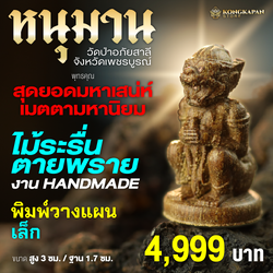 หนุมานเงินล้าน ปี 2566 พระอาจารย์วศิน เทวธัมโม วัดป่าอภัยสาลี จังหวัดเพชรบูรณ์ รุ่น 1 พิมพ์เล็ก