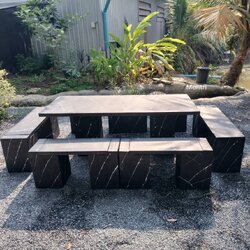 ชุดโต๊ะสนาม สไตล์โมเดิร์น ชุดโต๊ะสนามกลางแจ้ง โต๊ะสนาม โต๊ะสนามกลางแจ้ง ชุดโต๊ะสนาม ชุด 12 ที่นั่ง ขนาด 180*80 cm.