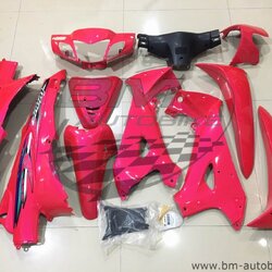 ชุดสี WAVE 125R สีชมพูล้วนกุญแจกลม + หน้ากากหลัง + อกไก่ 4,500 กรัม