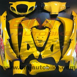 ชุดสี WAVE 125S + อกไก่ สีเหลือง216กุญแจกลม 4,500 กรัม