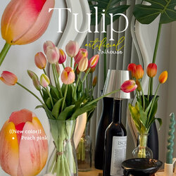 [พร้อมส่ง] Jnihouse : ทิวลิปปลอม ช่อดอกทิวลิป 5 ก้าน (Artificial Tulip Bouquet)