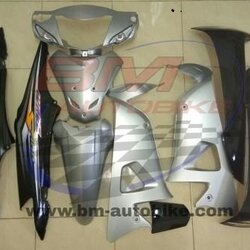 ชุดสี WAVE100S 2005 U BOX ทั้งคัน 10ชิ้น สีเทา411ดำ 4 กก.