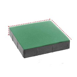แผ่นปูทางเท้า 30x30x6 ซม. (สีเขียว)