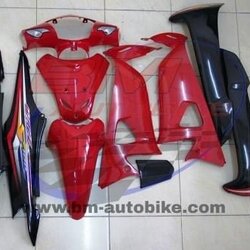 ชุดสี WAVE100S 2005 U BOX ทั้งคัน 10ชิ้น สีแดง263ดำ 4 กก.