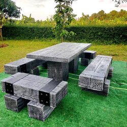 ชุดโต๊ะสนามไม้หมอน ชุดโต๊ะไม้หมอน โต๊ะสนามกลางแจ้ง ขนาด 180*90 cm. งานแข็งแรงคงทน ทนแดด ทนฝน ใช้งานได้ในระยะยาว จัดส่งทั่วประเทศ