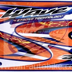 สติ๊กเกอร์ WAVE-125R ปี2003 รุ่น4 น้ำเงิน 500 กรัม