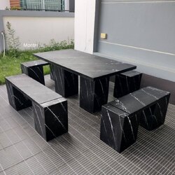 โต๊ะสนามกลางแจ้ง ชุดโต๊ะสนาม ร้านมนตรีศิลป์ โต๊ะสนามกลางแจ้ง ชุดโต๊ะสนาม ชุด 8 ที่นั่ง ขนาด 150*80 cm.