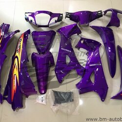 ชุดสี WAVE 125S + อกไก่ ม่วง20กุญแจกลม 4,500 กรัม