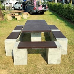 โต๊ะสนาม สไตล์โมเดิร์น ชุดโต๊ะสนามกลางแจ้ง ชุดโต๊ะสนาม ร้านมนตรีศิลป์ โต๊ะสนามกลางแจ้ง ชุดโต๊ะสนาม ชุด 12 ที่นั่ง ขนาด 180*80 cm.