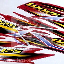 สติ๊กเกอร์ WAVE-125R ปี2005 รุ่น11 แดง 500 กรัม