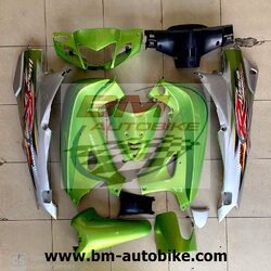 ชุดสี WAVE 125R สีเขียว130-เทา411กุญแจใหญ่ + หน้ากากหลัง + อกไก่ 4,500 กรัม