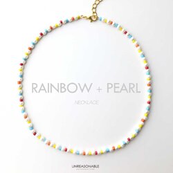 สร้อยคอลูกปัด หลากสี ความยาว 16 นิ้ว UA0661-01 Unreasonable Accessories