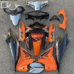 ชุดสี WAVE110I NEW 2012 สีดำ/ส้ม249/เทา262 15ชิ้น 4 กก.