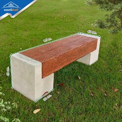 เก้าอี้สนามกลางแจ้ง สไตล์ธรรมชาติ งานแข็งแกร่งทนแดดและฝน คุ้มค่าใช้งานได้ยาวนาน ขนาด 150 cm. นั่งได้ 3 ที่นั่ง