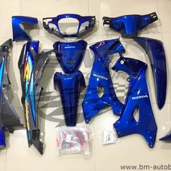 ชุดสี WAVE125S +อกไก่ น้ำเงินเทา A11 กุณแจกลม 4,500 กรัม