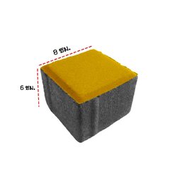 อิฐลูกเต๋า (สีเหลือง)