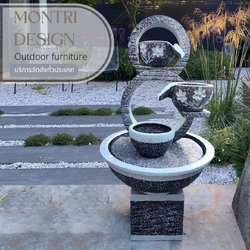 น้ำล้นแต่งสวน น้ำล้นเลข8 ไซน์มินิ เหมาะสำหรับวางในพื้นที่จำกัดได้ ขนาดสูง 120 อ่างกว้าง 66 cm. ฟรีปั้มน้ำพร้อมติดตั้ง