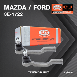 (2ตัว) ลูกหมาก คันชัก ใน MAZDA / FORD BT50 2WD, 4WD ปี 2006-On มาสด้า ฟอร์ด / 3E-1722 / ยี่ห้อ 333 (1คู่ 2 ตัว) TIE ROD END, INNER (ซ้าย / ขวา)