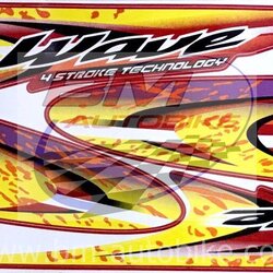 สติ๊กเกอร์ WAVE-125R ปี2003 รุ่น4 แดง 500 กรัม