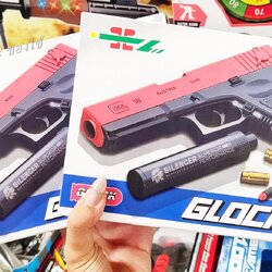 🔥 ปืนคัดปลอก ปืนของเล่น ปืนดีดปลอกกระสุนอัตโนมัติ คละสี 🔥