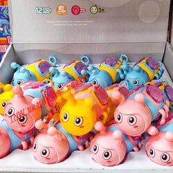 ของเล่นไขลาน ไขลานผึ้งน้อย ของเล่นไขลานดึงเชือกแล้ววิ่งได้ ของเล่นเด็ก คละสี