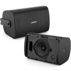 Bose FreeSpace FS4SE ลำโพงติดผนัง 4.5 นิ้ว 8 โอห์มและ 70 100V (สีดำ)