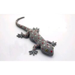 ตุ๊กแกปลอม ตุ๊กแกยางพารา 9-10นิ้ว (แบบคละสี 1 ตัว)