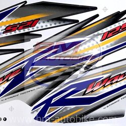 สติ๊กเกอร์ WAVE-125R ปี2005 รุ่น10 เงิน-ดำ 500 กรัม