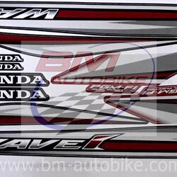 สติ๊กเกอร์ WAVE110i NEW 2014 รุ่น17 ดำ-แดง 0 กก.