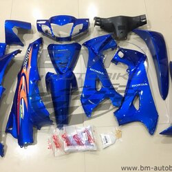 ชุดสี WAVE 125R สีน้ำเงินกุญแจใหญ่ + หน้ากากหลัง + อกไก่ 4,500 กรัม