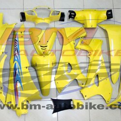 ชุดสี WAVE125S +อกไก่ เหลือง165 ลาย2003 แจกลม 4,500 กรัม