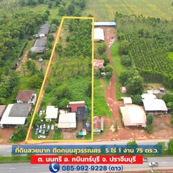 🔥 ที่ดินสวยติดถนนใหญ่ สุวรรณศร — แปลงทองคำแห่งการลงทุนใจกลาง กบินทร์บุรี จ.ปราจีนบุรี