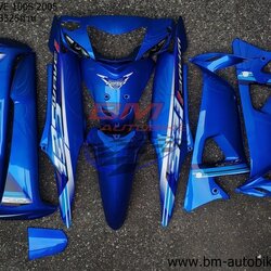 ชุดสี WAVE100S 2005 U BOX ทั้งคัน 10ชิ้น ติดลาย WAVE125i 2005 สีน้ำเงิน325 ล้วน 4 กก.