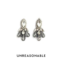 ต่างหู Smokey ต่างหูคลิป ต่างหูก้านเงินแท้ น้ำหนักเบา สวยใส่สบาย UA0467-01 Unreasonable Accessories