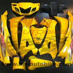 ชุดสี WAVE 125R สีเหลืองเข้มกุญแจกลม + หน้ากากหลัง + อกไก่ 4,500 กรัม