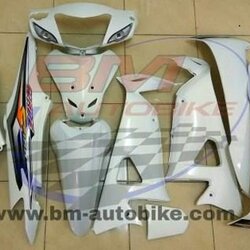 ชุดสี WAVE100S 2005 U BOX ทั้งคัน 10ชิ้น สีขาวล้วน 4 กก.