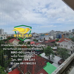 บริการรับติดตั้งตาข่ายป้องกันนกและหนามกันนก