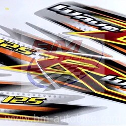 สติ๊กเกอร์ WAVE-125R ปี2005 รุ่น11 เงิน 500 กรัม