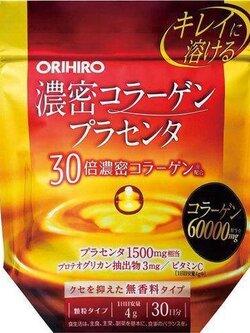 คอลลาเจน Orihiro collagen placenta 60,000 mg (สูตรเข้มข้นที่สุด)