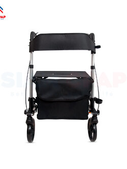 รุ่นใหม่ Rollator จากแบรนด์ Better รุ่น BT807L วอล์คเกอร์ 4 ล้อ อุปกรณ์ช่วยพยุงเดินและฝึกเดิน พร้อมที่นั่งในตัว รับประกันสินค้า 1 ปี