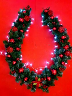 สายสนคริสต์มาสตกแต่ง ขนาด2.7เมตรTOP GARLAND.