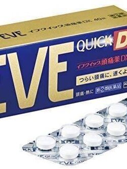 ยาแก้ปวด Eve Quick DX อีฟ ควิก ดีเอ็กซ์ สำหรับผู้มีอาการปวดหัวมาก