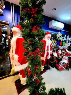 สายสนคริสต์มาสตกแต่งธีมแดงขนาด2.7เมตรTOP GARLAND.